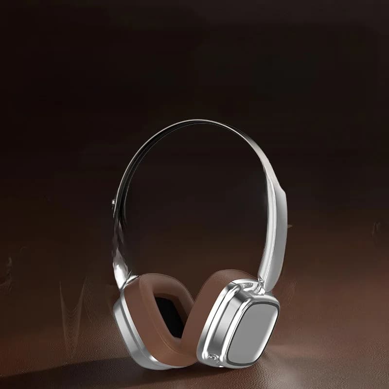 Retro brezžične nadušesne slušalke Bluetooth 5.4 s stereo basom