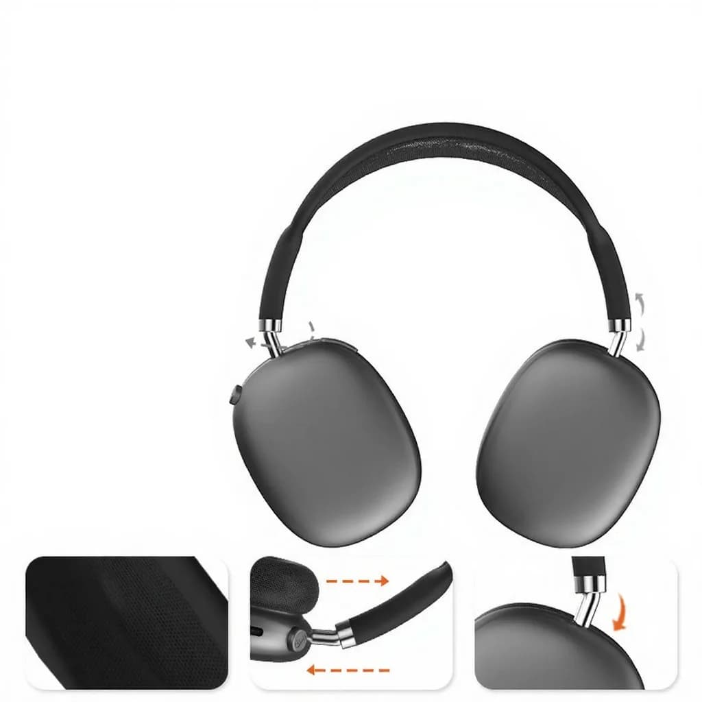 Brezžične Bluetooth slušalke z FM radijem in režo za TF kartico