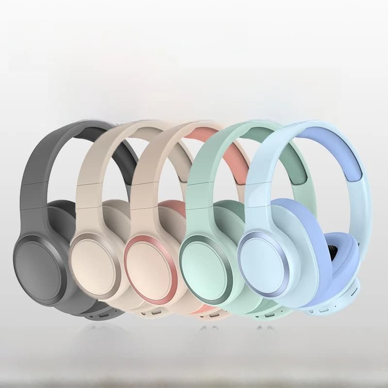Brezžične Bluetooth slušalke čez uho z FM radiem in režo za TF kartico