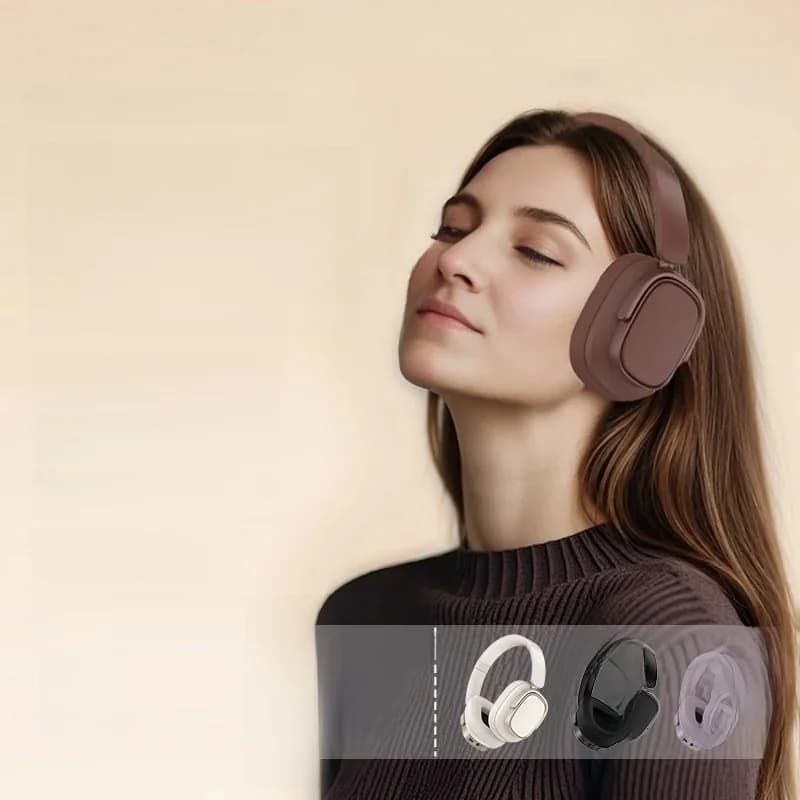 Retro Bluetooth slušalke čez uho z aktivnim odpravljanjem hrupa
