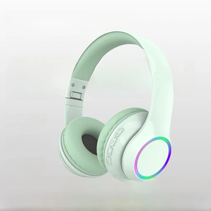 Brezžične Bluetooth slušalke z LED osvetlitvijo in mikrofonom
