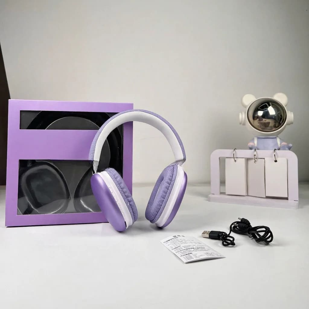 Brezžične nadušesne slušalke z Bluetooth 5.4 in dolgo avtonomijo
