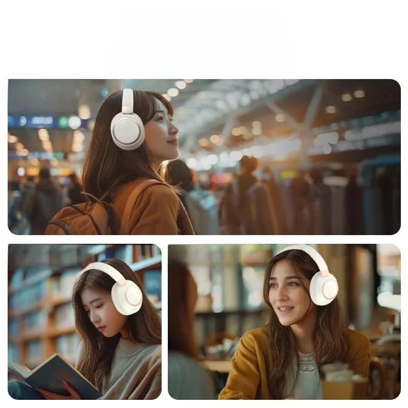 Brezžične Bluetooth slušalke čez uho z aktivnim odpravljanjem hrupa, stereo
