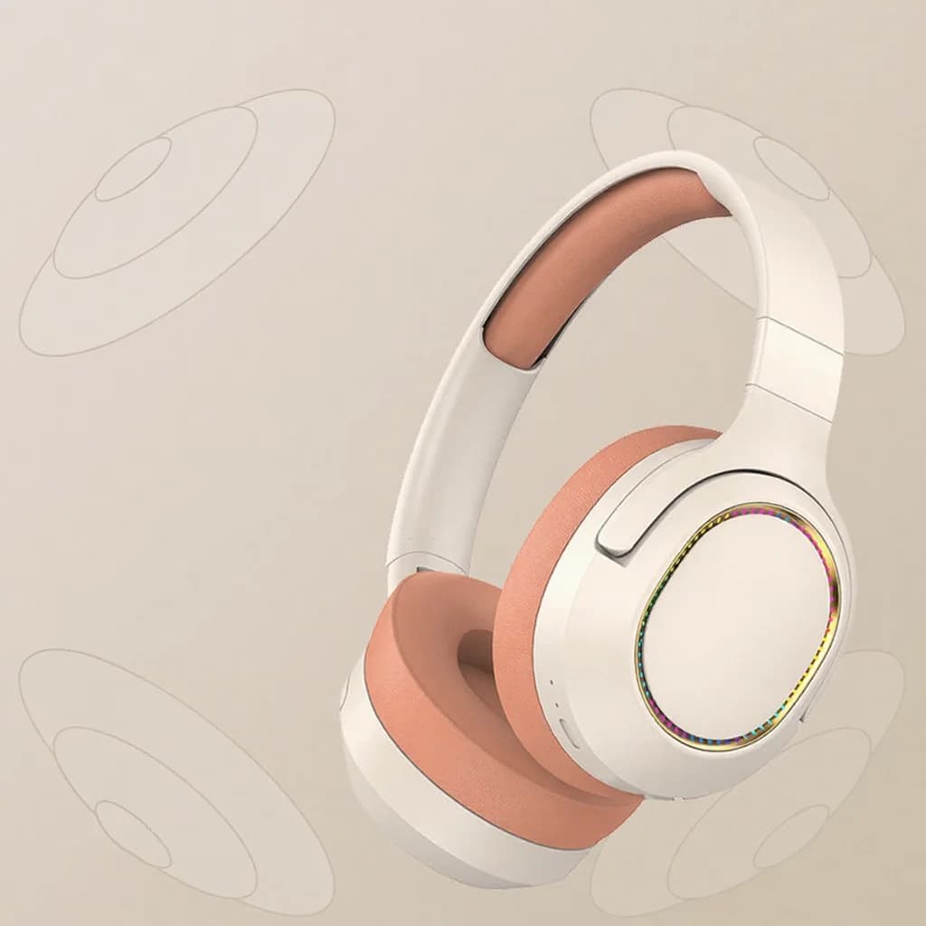 RGB gaming slušalke brezžične Bluetooth čez uho stereo