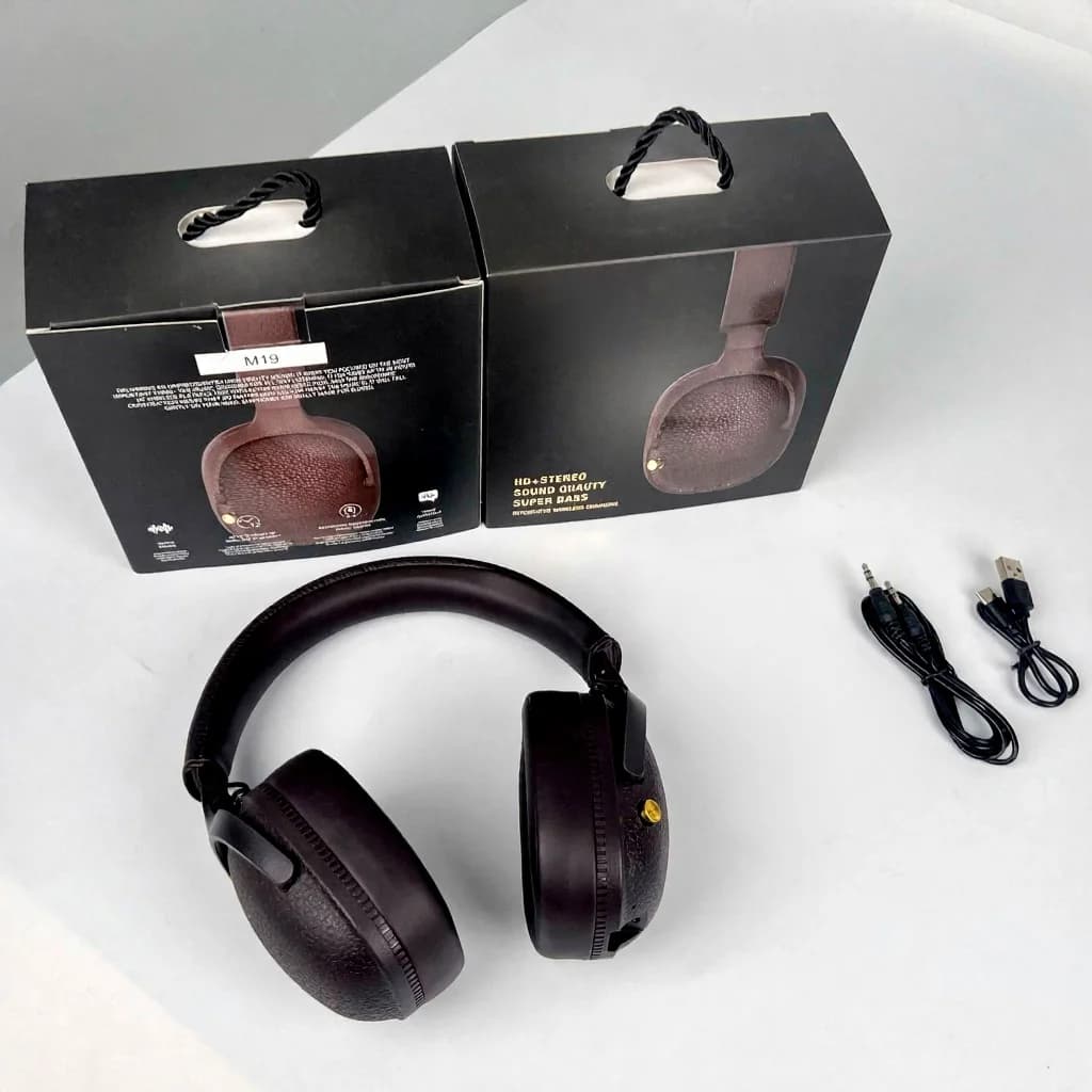 Retro brezžične Bluetooth slušalke s stereo zvokom in mikrofonom