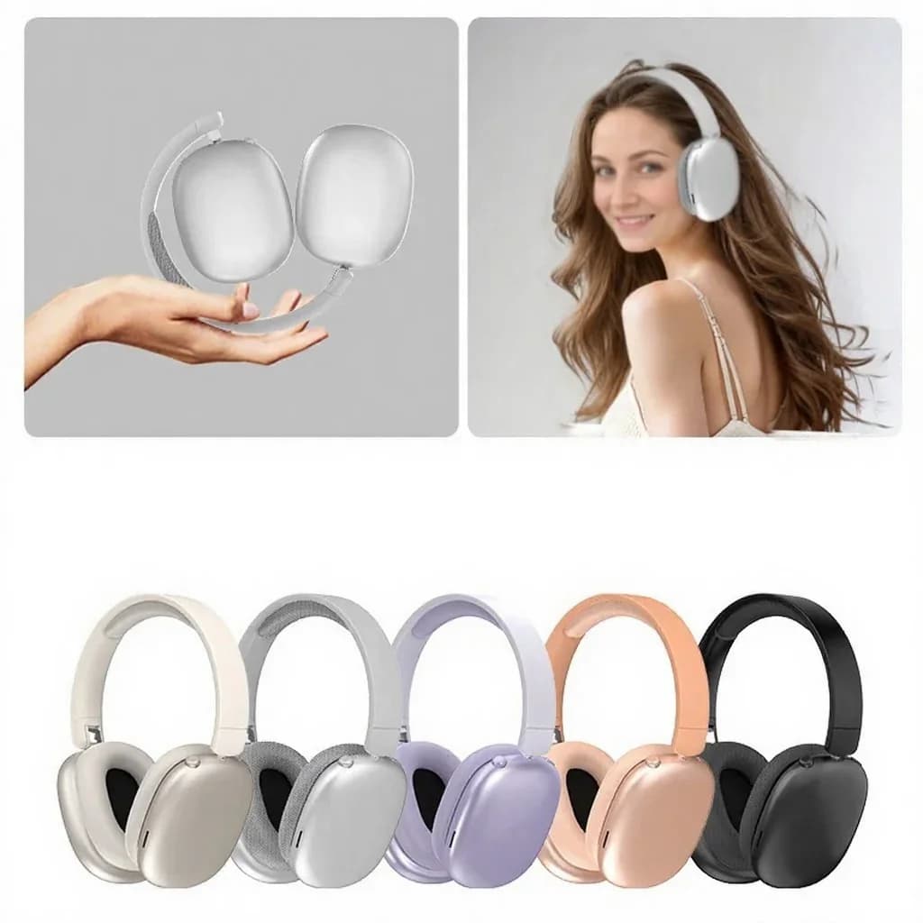 Brezžične naglavne Bluetooth slušalke s FM radiem in režo za TF kartico