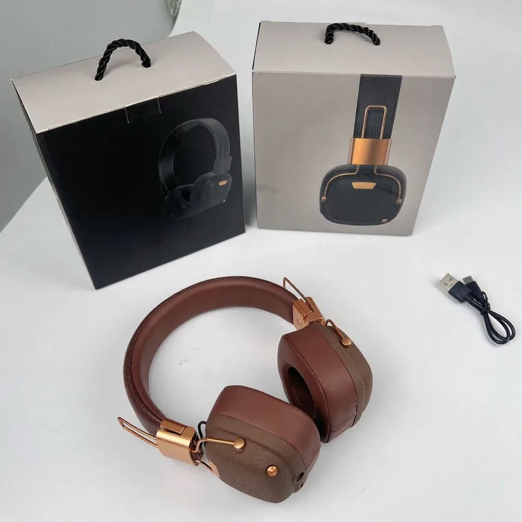 Retro Bluetooth slušalke z EQ načini in zložljivo zasnovo