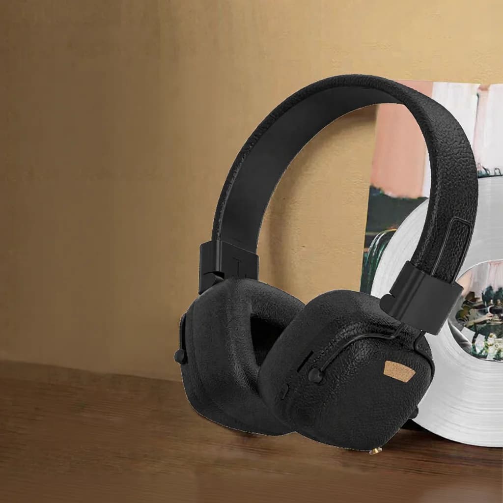 Retro Bluetooth slušalke z EQ načini in zložljivo zasnovo
