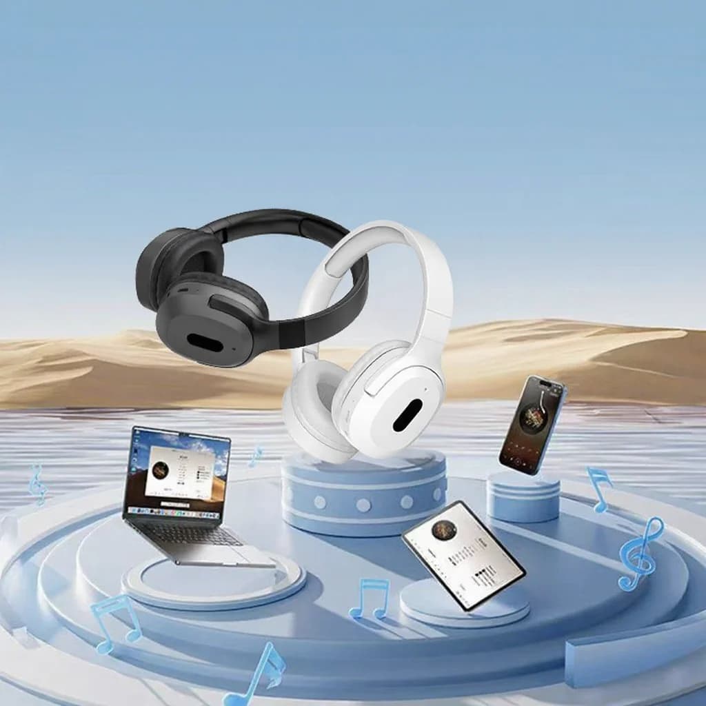 Brezžične Bluetooth slušalke čez uho s Type-C in stereo zvokom
