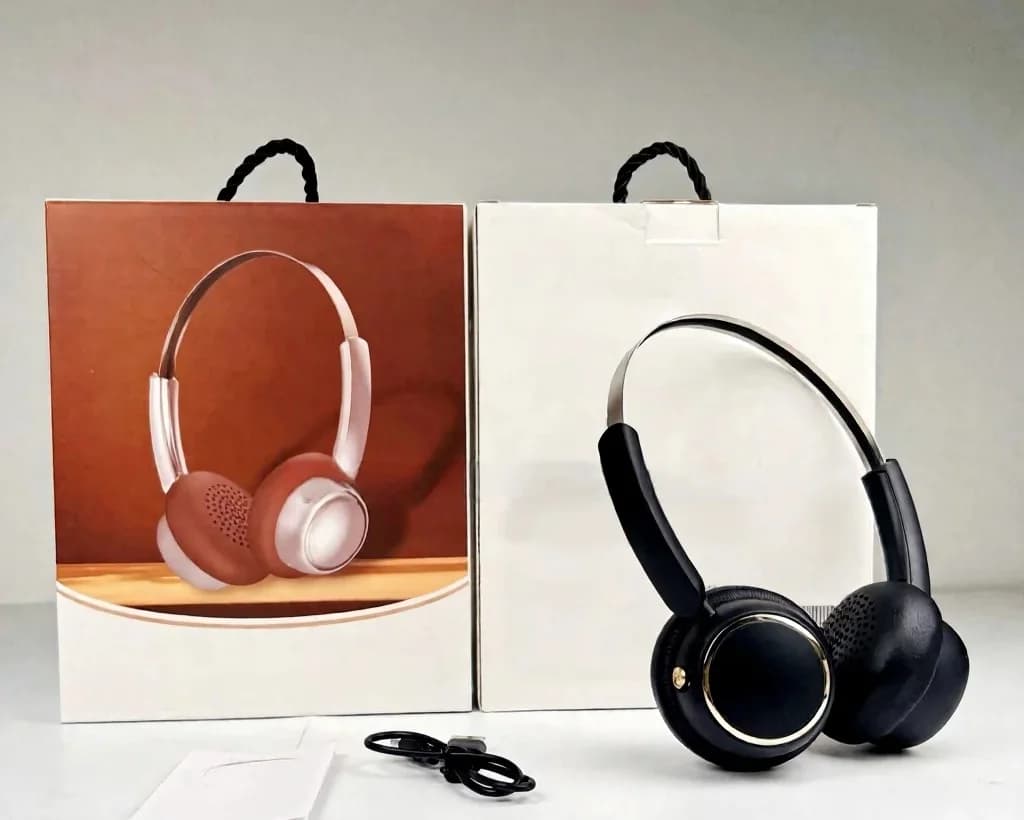 Retro brezžične slušalke z FM radiem in Bluetooth 5.4