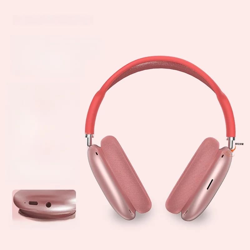 Slušalke Bluetooth 5.4 čez uho z rotacijskim gumbom in FM radijem
