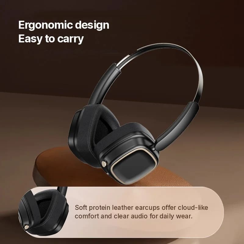Retro brezžične slušalke Bluetooth 5.4 z globokim basom