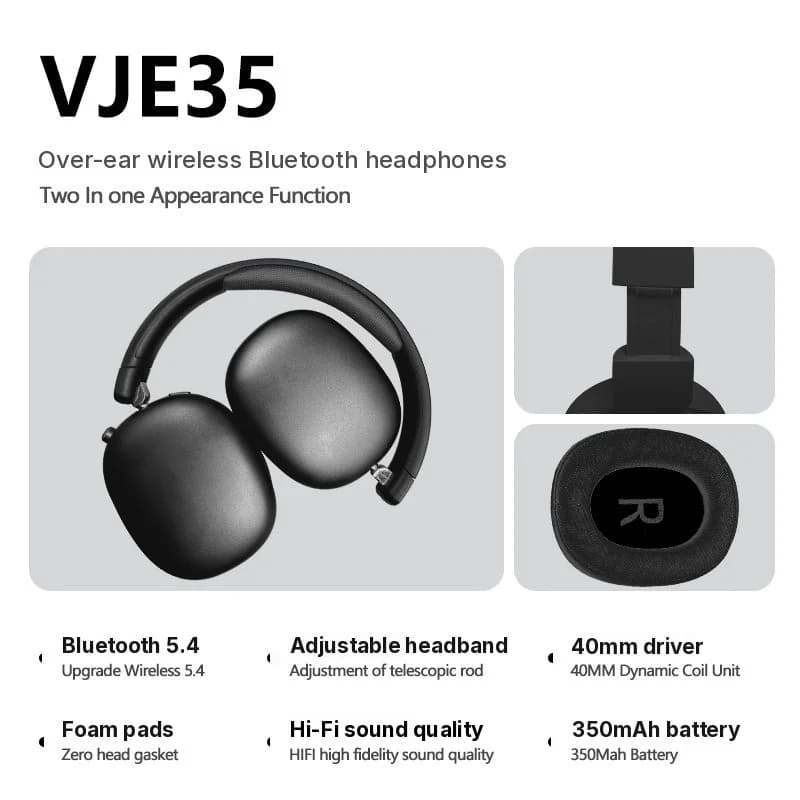 Brezžične naglavne Bluetooth slušalke s FM radiem in režo za TF kartico