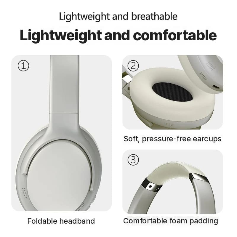 Brezžične Bluetooth slušalke čez uho z mikrofonom in več EQ načini