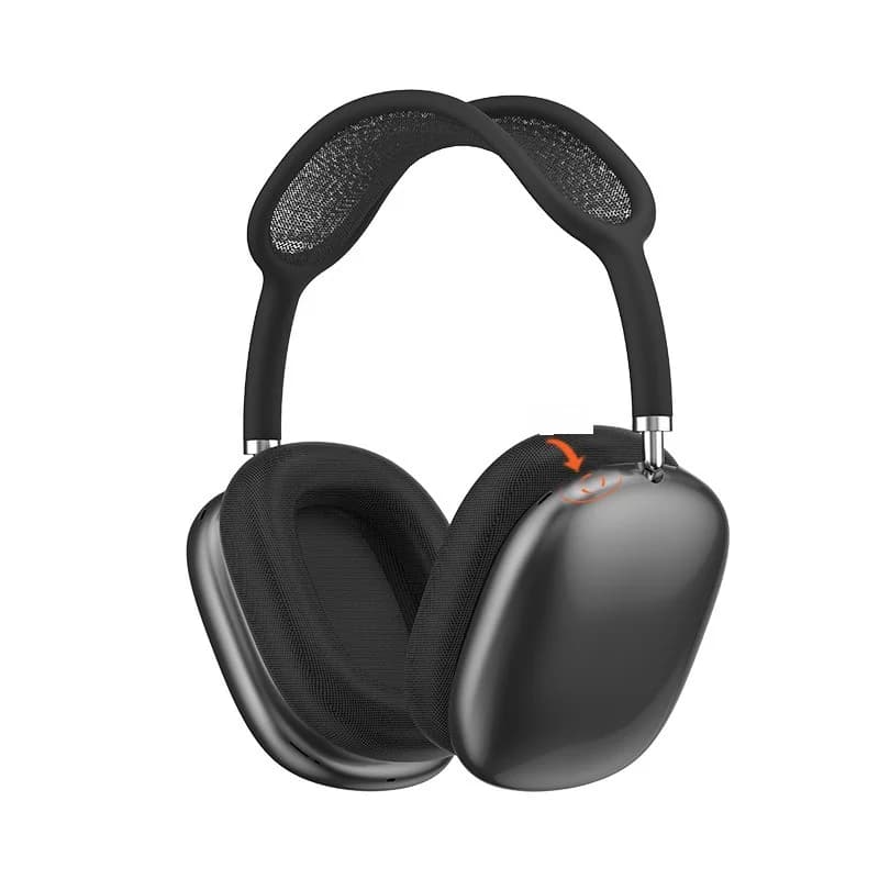 Slušalke Bluetooth 5.4 čez uho z rotacijskim gumbom in FM radijem