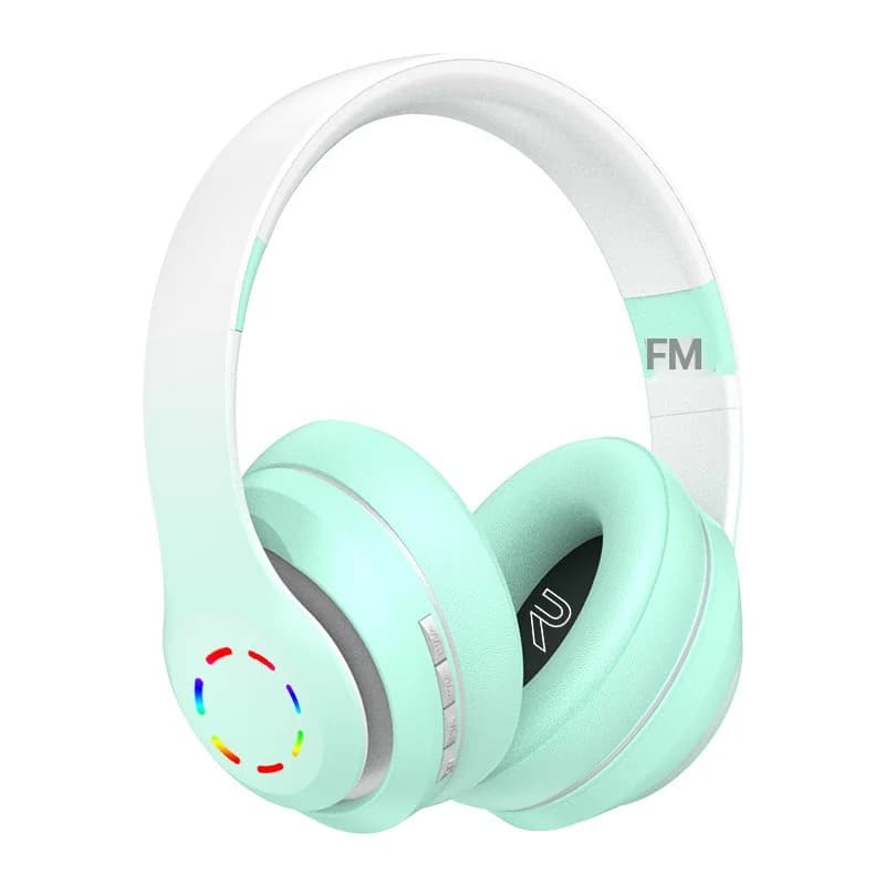 Brezžične slušalke z LED lučmi in FM radiem