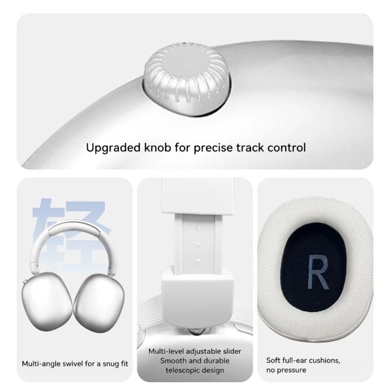 Brezžične slušalke s prekrivanjem ušes Bluetooth 5.4