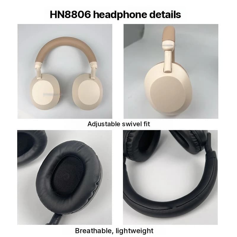 Brezžične Bluetooth slušalke čez uho z globokim basom in mikrofonom