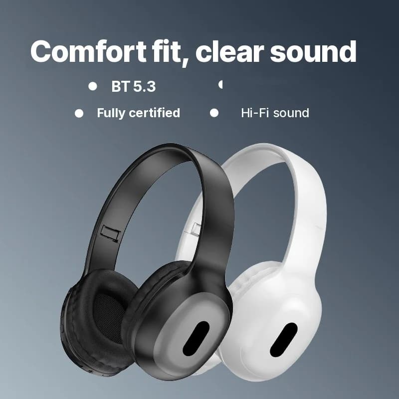 Bluetooth slušalke čez uho z režo za TF kartico in AUX vhodom