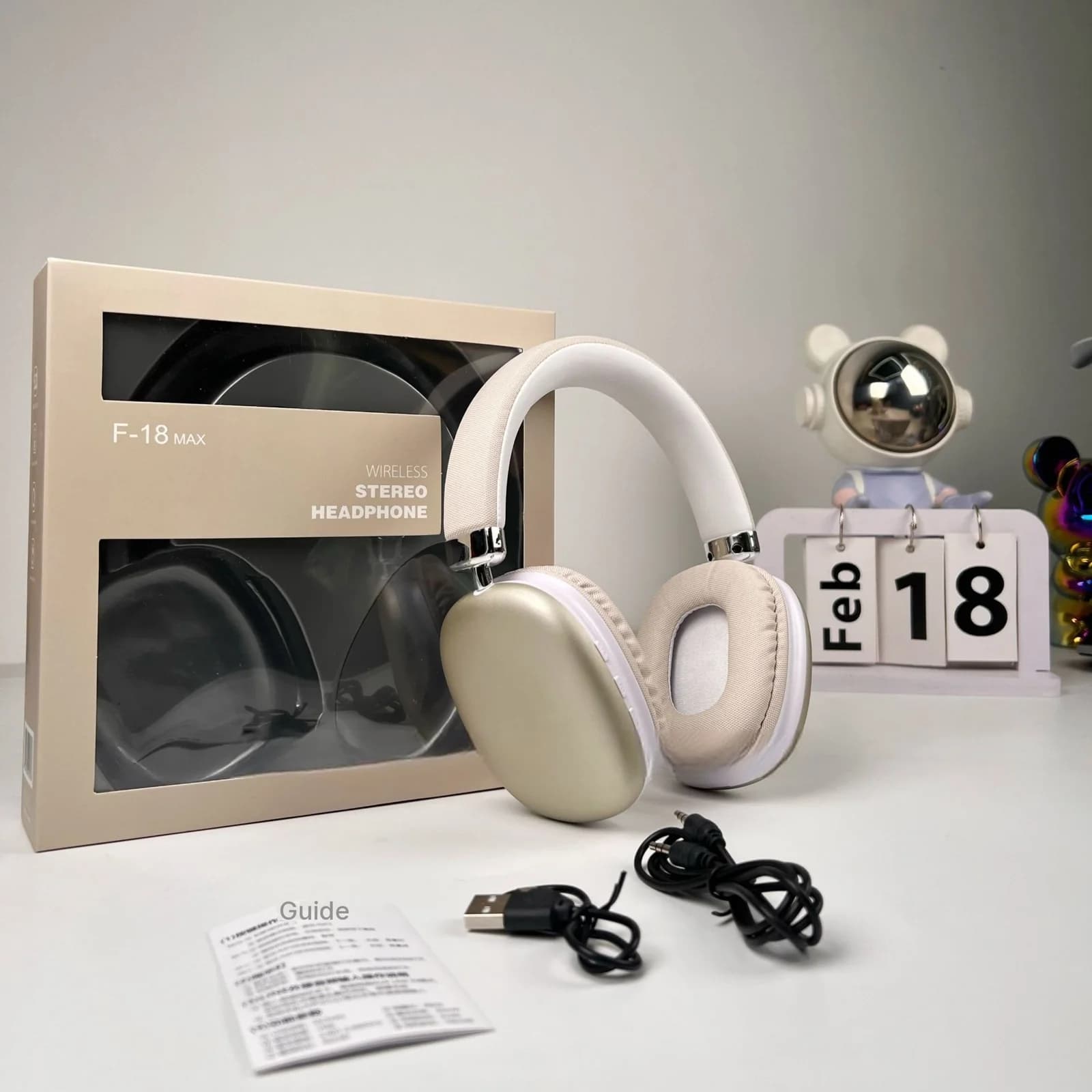 Brezžične nadušesne slušalke z Bluetooth 5.4 in dolgo avtonomijo