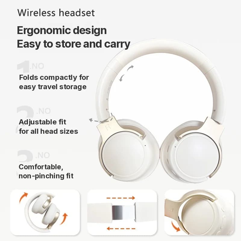 Active Noise Cancelling Over-Ear Bluetooth Headphones Wireless