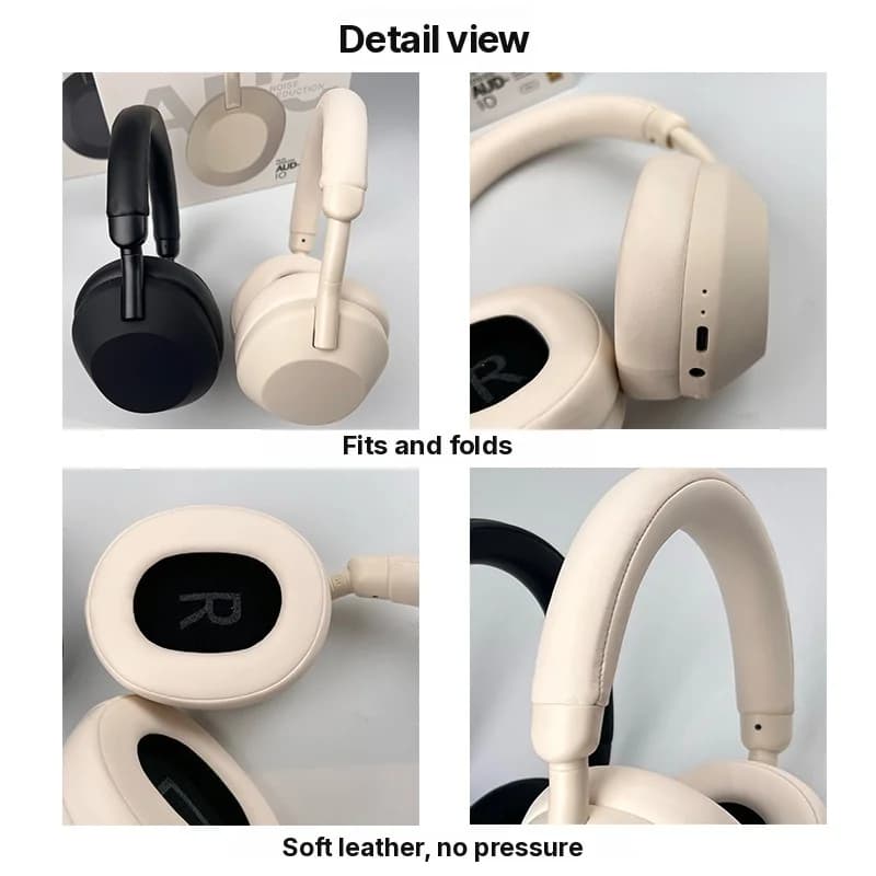 Brezžične Bluetooth slušalke čez uho z aktivnim odpravljanjem hrupa in stereo zvokom