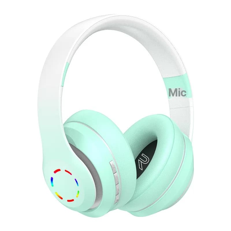 Brezžične slušalke z LED lučmi in FM radiem