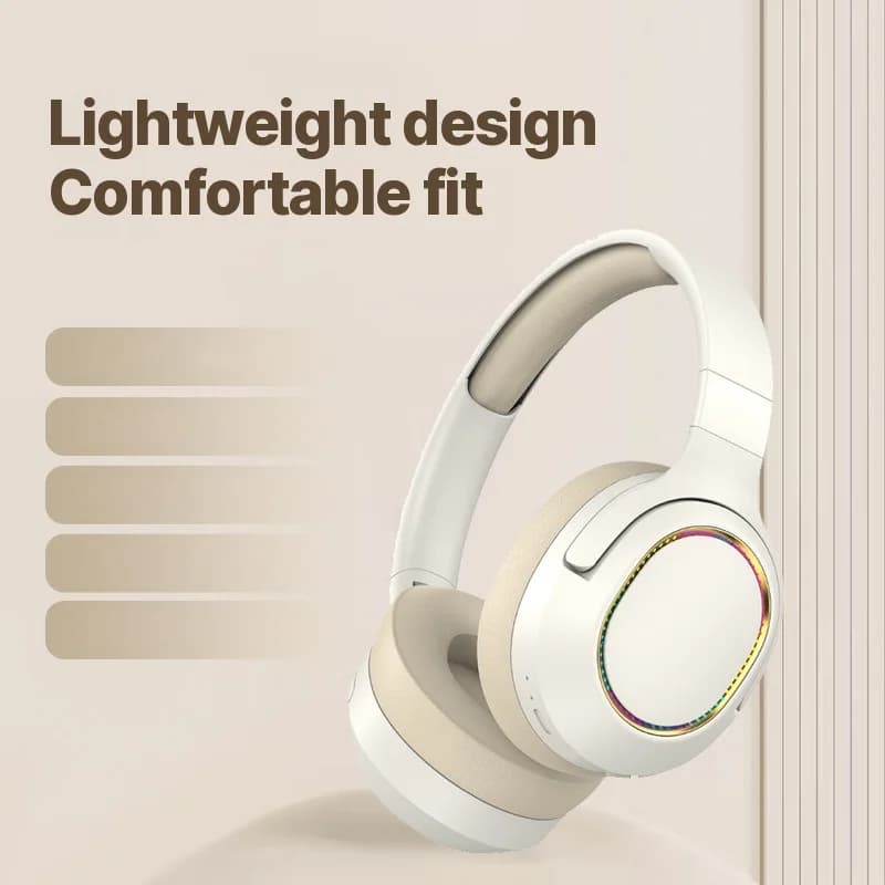 RGB gaming slušalke brezžične Bluetooth čez uho stereo