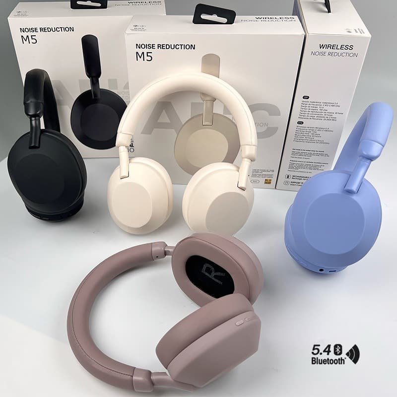 Brezžične Bluetooth slušalke čez uho z aktivnim odpravljanjem hrupa in stereo zvokom