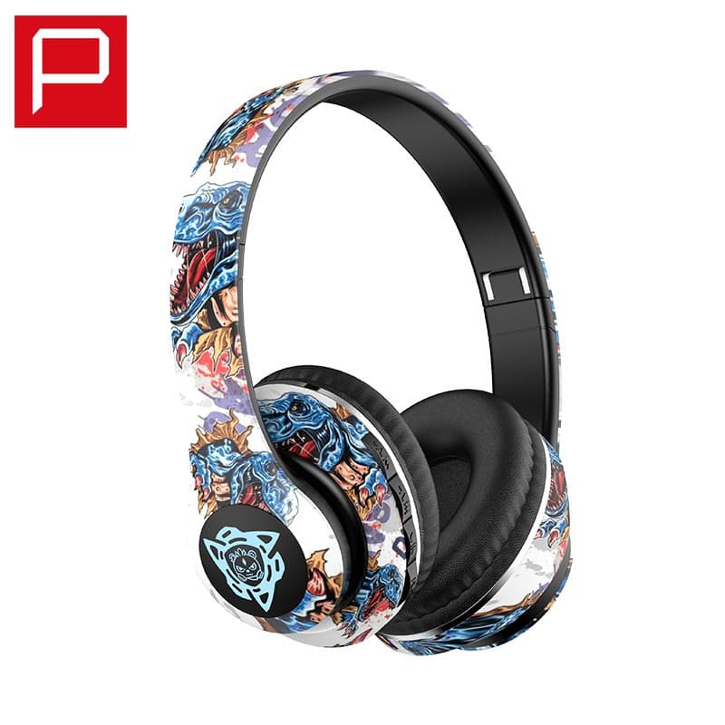 Brezžične Bluetooth slušalke z grafiti dizajnom, zložljive